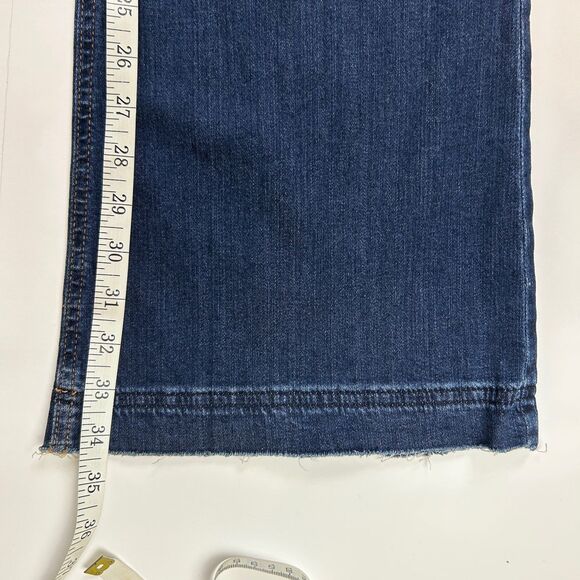 Joe's Jeans The Icon Mid Rise Flare Jeans Sophia Medium Blue Denim Y2K sz 32 - Picture 6 of 12
